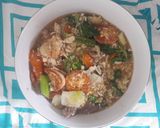 Foto langkah ke 9 dari resep Sapo Tahu Sapi Telur.