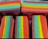 Foto langkah ke 7 dari resep Rainbow cake roll mini.