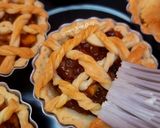 A picture of step 8 of Mini Apple & Pear Pie, Eggless.