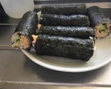 Hình bước làm 4 của món Kimbap chiên bột nguyên liệu cũ, công thức mới >> mùi vị lạ