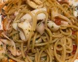 A picture of step 5 of Spaghetti with Baby Squid Skillet-Style.