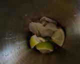 A picture of step 1 of Lychee Gin Squash.