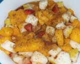 A picture of step 3 of Sweet & Sour Fruit Chaat.