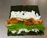 A picture of step 4 of Japanese Tonkatsu Roll.