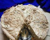 A picture of step 9 of Cheesecake without cream cheese.