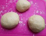 A picture of step 3 of Nutella stuffed croissants.