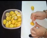 A picture of step 1 of Instant Lemon Peel Pickle.