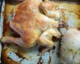 Foto del paso 1 de la receta: Pollo al horno con rodajas de zapallo
