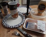 A picture of step 1 of Crispy Chicken Caesar Salad.