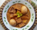 Foto langkah ke 5 dari resep Semur Telur Tahu Kentang.