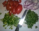 A picture of step 2 of Kenyan Liver Stew.