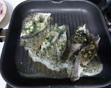 A picture of step 2 of Lemon garlic Grilled fish pamphlets with pineapple sauce.