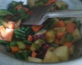 A picture of step 3 of Tehari rice.