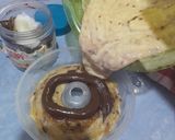 Foto langkah ke 9 dari resep Kue Pisang Kukus Coklat Lumer.