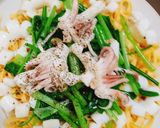 Hình bước làm 3 của món Mì xào mực cải ngọt