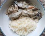 Foto del paso 7 de la receta: Camarones a la crema (con champiñones)