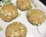 A picture of step 4 of Cabbage Chana Dal Vada.