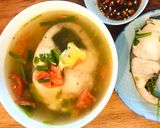 Hình bước làm 4 của món Canh cá thu nấu ngót