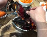 A picture of step 1 of Pink Volcano salad 🌋.