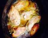 A picture of step 3 of Slow Cooked Garlic Chicken in a White Wine Sauce.