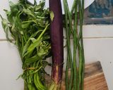 Foto langkah ke 1 dari resep Sayur Asem Bumbu Uleg pake Kangkung. Tersegar!.