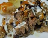 Foto del paso 4 de la receta: Berenjenas con carne y salsa bbq casera🍆🧅🥩