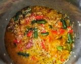 A picture of step 6 of Simple String beans rice bath.