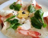รูปขั้นตอนการทำที่ 4 ของ กุ้งนึ่งนมสด