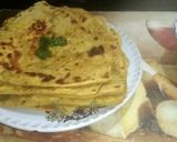 A picture of step 4 of Pudina Parathas.