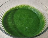 A picture of step 1 of Spinach poori😊.