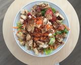 Foto del paso 4 de la receta Ensalada con pollo empanado con avena