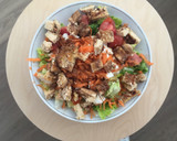 Foto del paso 4 de la receta: Ensalada con pollo empanado con avena
