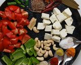 A picture of step 1 of Niramish Paneer.