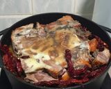 A picture of step 3 of Leftover Meat With Mustard Green Stew / CHAI BUEY.