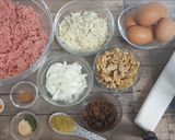 Foto del paso 1 de la receta: Redondo de carne picada relleno