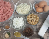 Foto del paso 1 de la receta: Redondo de carne picada relleno