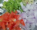 A picture of step 2 of Bread Uttapam.