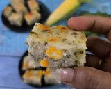 A picture of step 5 of Corn Palak Semolina Dhokla.