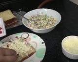 A picture of step 2 of Veg Cheese Toast.