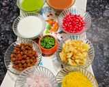 A picture of step 3 of Leftover Chapati fry Papdi Chaat.