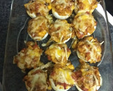 Foto del paso 5 de la receta: Huevos rellenos de pollo y champiñones