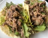 Foto langkah ke 8 dari resep Healthy diet food: Tortilla+ beef slice + egg.