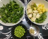A picture of step 1 of Bathua Saag er Ghonto (Bathua Sabzi).