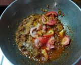 A picture of step 2 of Aloo chop.