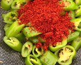 A picture of step 3 of Green Chilli Pickle (Quick Version).