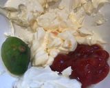 Foto langkah ke 2 dari resep Salmon Mentai Bekal Anak dan Suami.