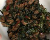 Foto langkah ke 1 dari resep Tempe Tumis Daun So (Daun Melinjo).