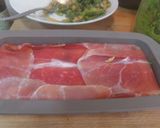 Foto del paso 6 de la receta: Pastel de salmón con pesto de espinacas y patatas a la menta