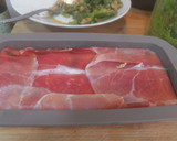 Foto del paso 6 de la receta: Pastel de salmón con pesto de espinacas y patatas a la menta