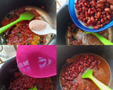 A picture of step 2 of Rajma Chawal.